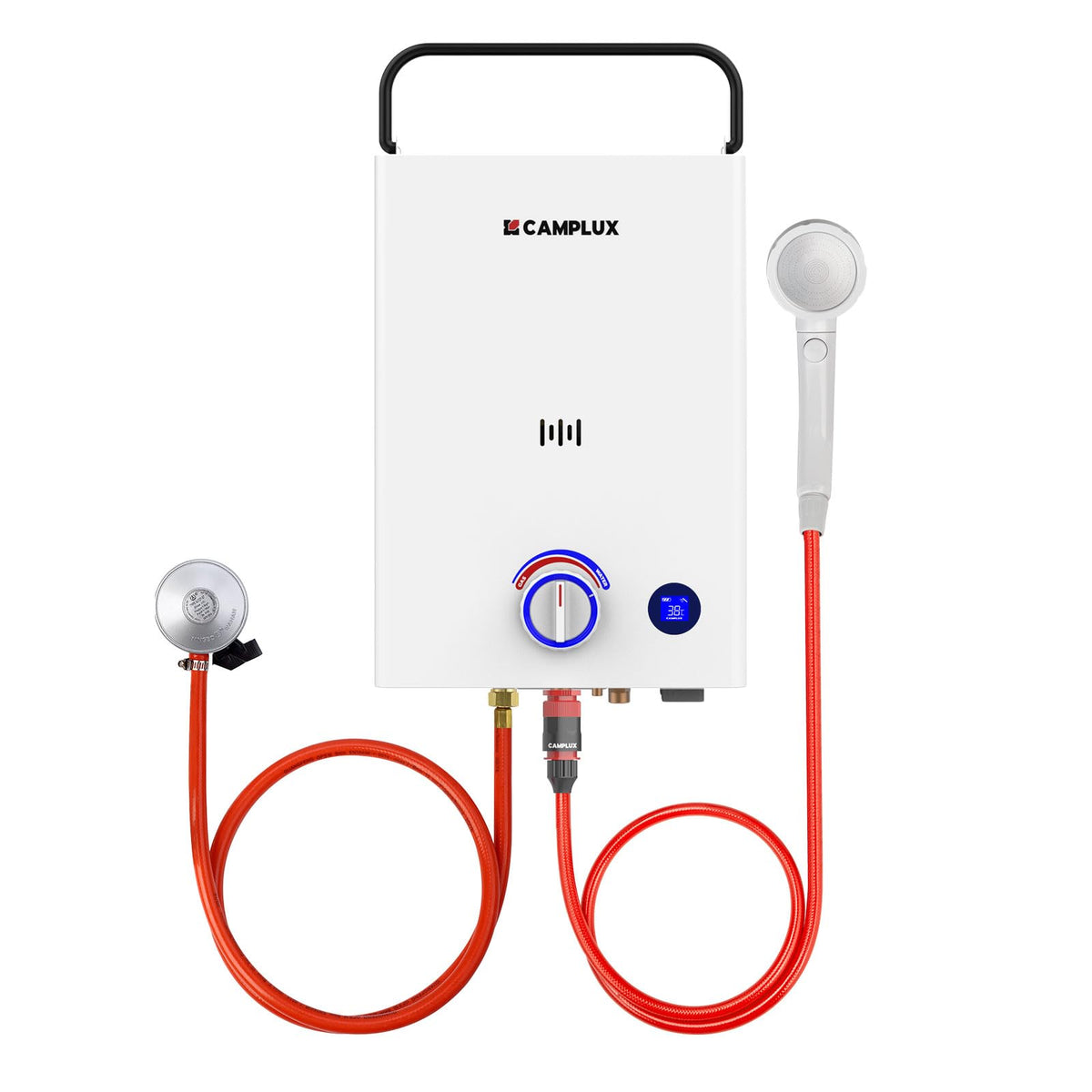 First F10 Portable Gas Tankless Water Heater with Adjustable Handle