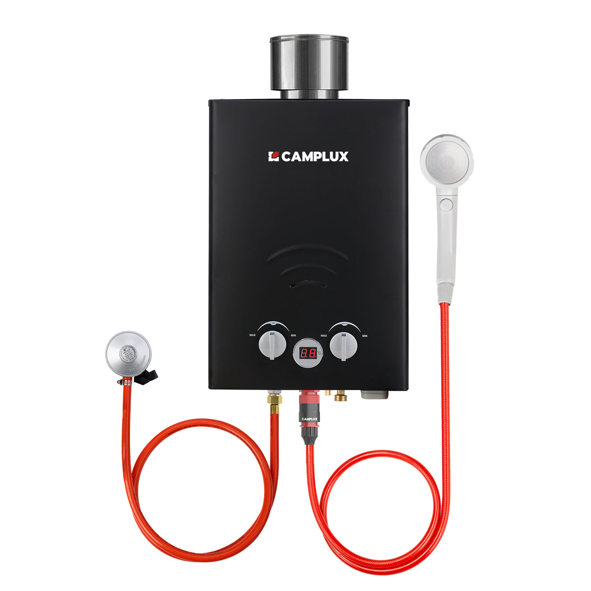 BW158BC Portable Tankless Gas Water Heater With Rain Cap