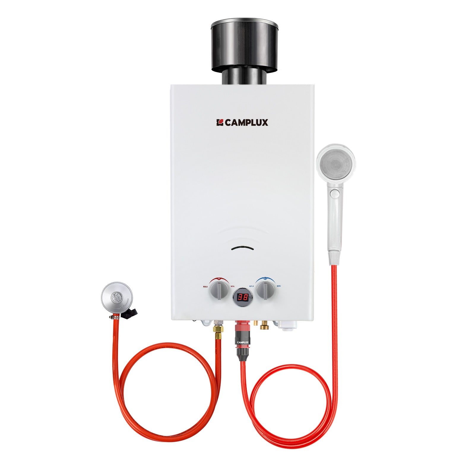 BW264C Portable Tankless Gas Water Heater With Rain Cap