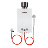 BW264C Portable Tankless Gas Water Heater With Rain Cap