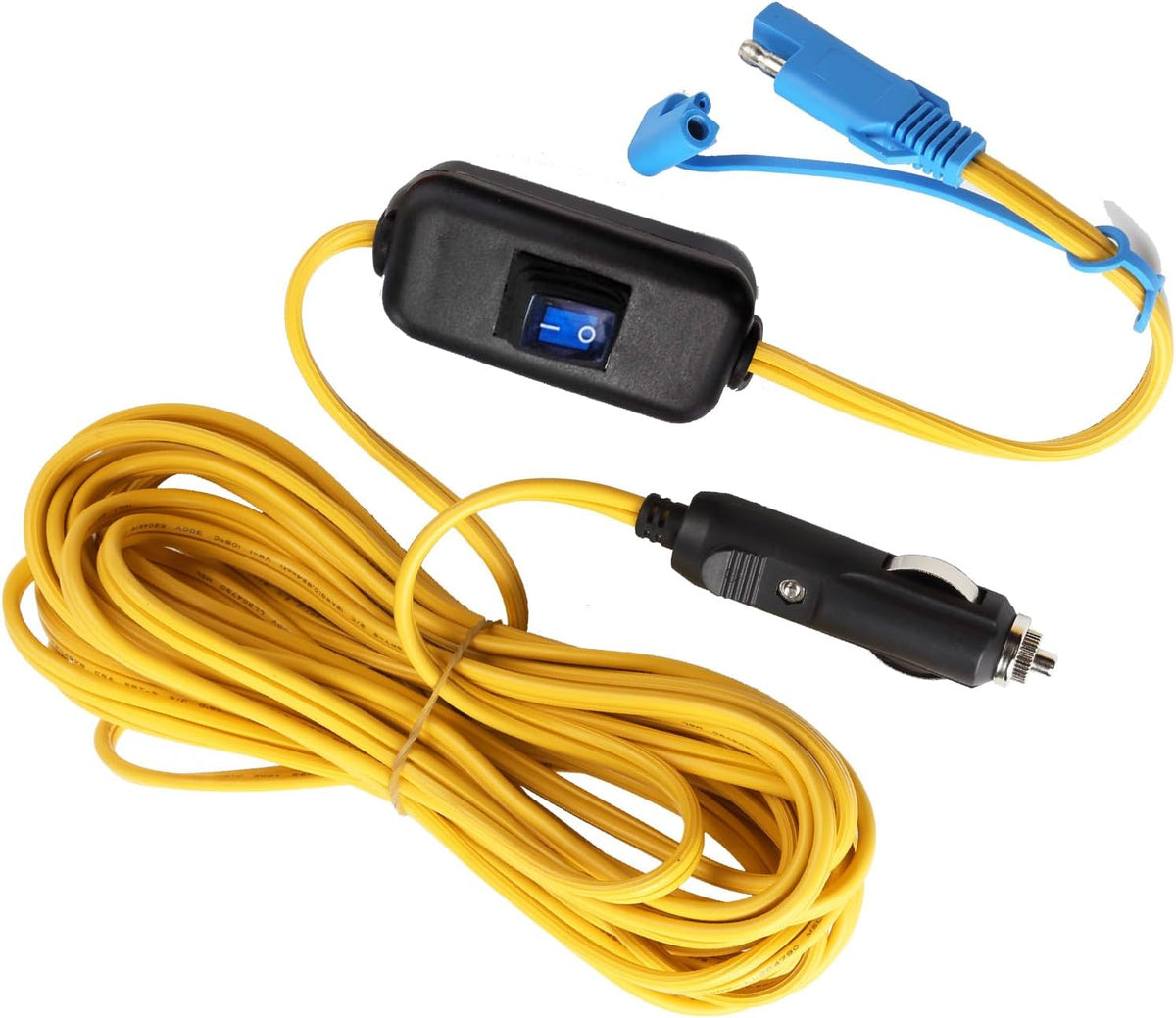 CAMPLUX 680cm 12V Cigarette Lighter Plug to SAE Quick Release Adapter Extension Charging Cable