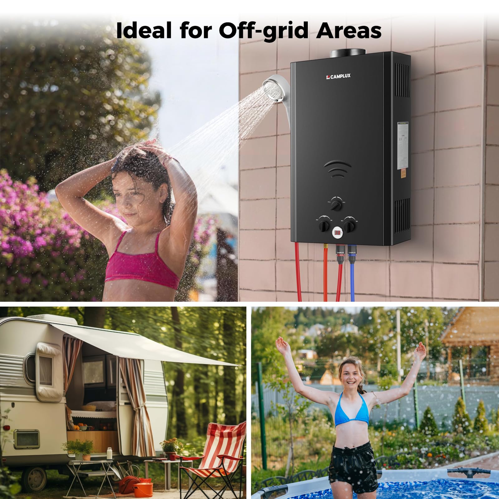 BW528B Portable Gas Propane Tankless Water Heater
