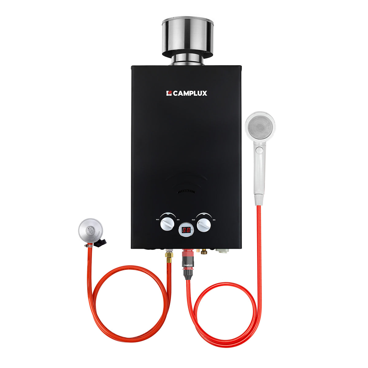 BW264BC Portable Gas Tankless Water Heater With Rain Cap