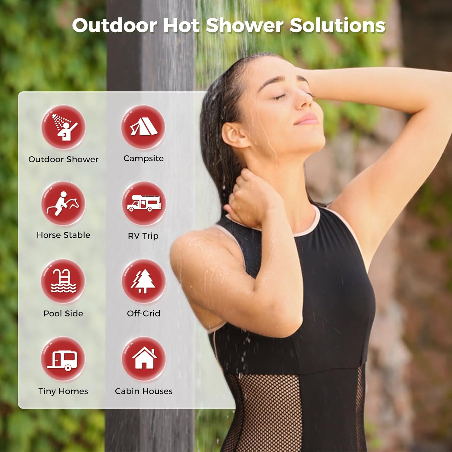 First F5 Pro Portable Gas Water Heater with Water Pump