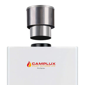 CAMPLUX 4.33'' Rain Cap for Tankless Water Heater BW264 BD264, Stainless Steel Rain Proof Windproof Cap, Perfect for Outdoor Installation