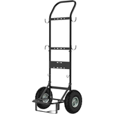 CAMPLUX Mobile Gas Bottle Trolley for Tankless Water Heaters, Heavy Duty Steel Sack Truck with 26 cm (10”) Pneumatic Tyres, Ideal for Camping, Pet Washing & Outdoor Hot Water, D52