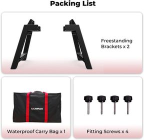 CAMPLUX Freestanding Brackets for AY132 Series Gas Water Heater, with Waterproof Carry Bag