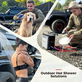 Nano 3 Max Gas Water Heater 3 Litre Gas Hot Shower with Water Pump & Handle