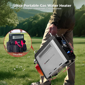Nano 3 Max Gas Water Heater 3 Litre Gas Hot Shower with Water Pump & Handle