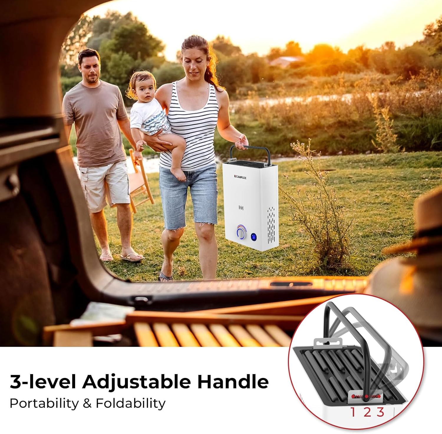 Gasland Tankless Water Heater Gpm Portable Shower With Heater