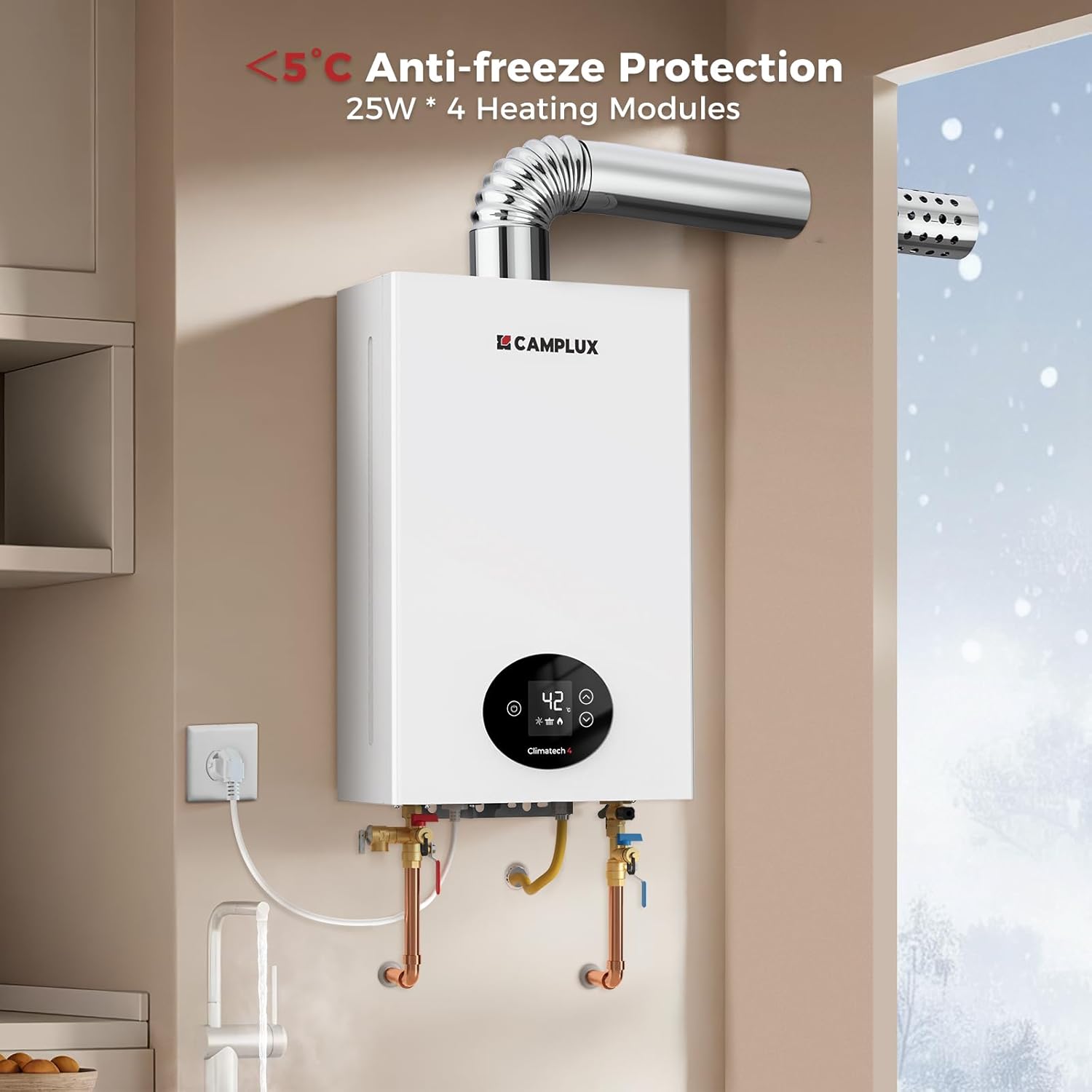 camplux lpg indoor water heater