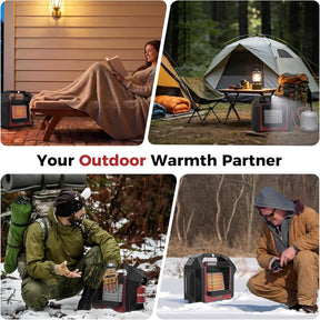 Camplux 3.6 kW Portable Outdoor Gas Heater with Dual Safety Protection