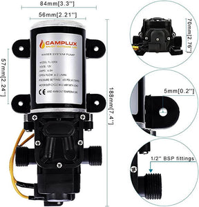 Camplux 12V Water Pump 6LMin